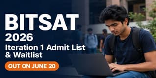 BITSAT 2026 Iteration 1 Admit List and Waitlist on June 20 at admissions.bits-pilani.ac.in; Check Counselling Schedule